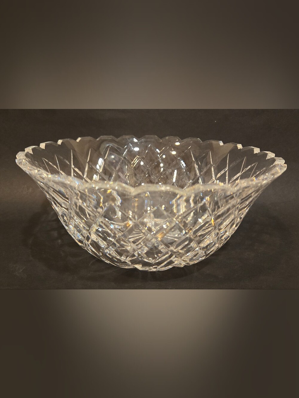 Waterford Crystal Cut Glass Decorative Bowl - Clear